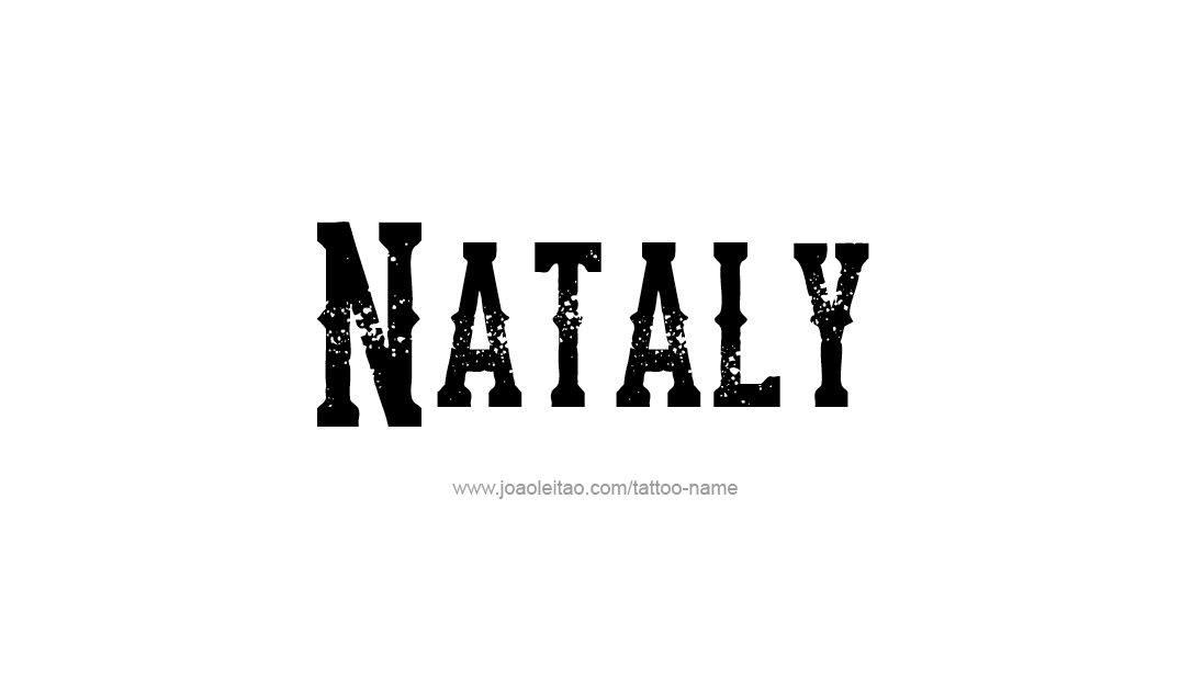 Tattoo Design Name Nataly