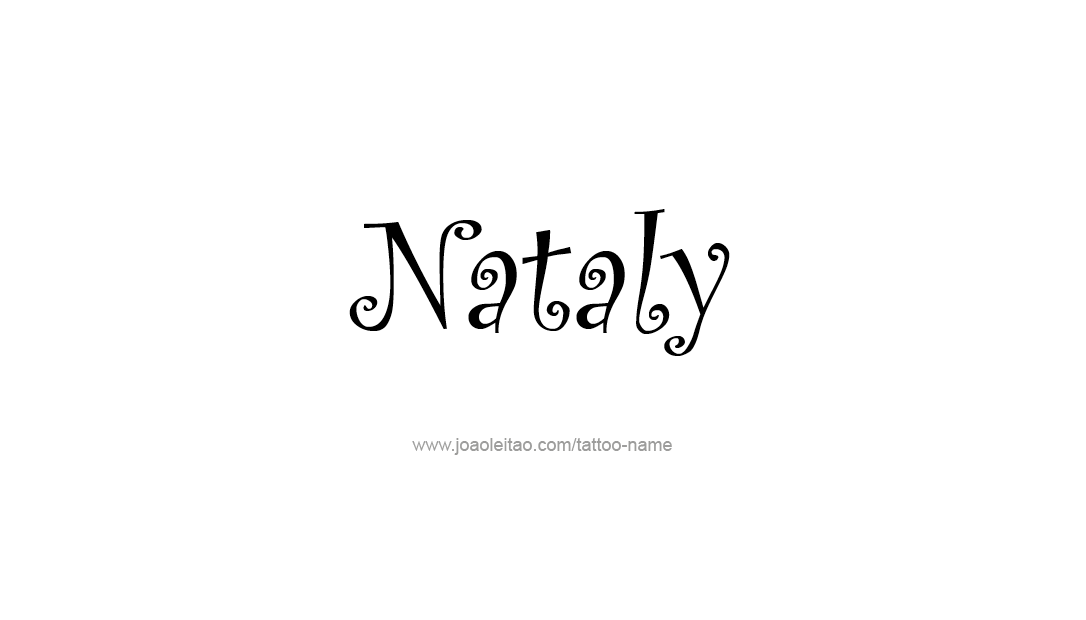 Tattoo Design Name Nataly