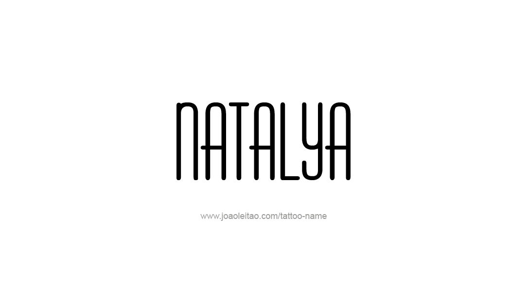 Tattoo Design Name Natalya