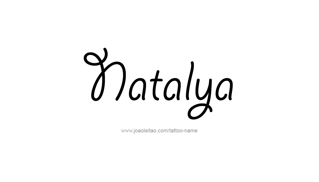 Tattoo Design Name Natalya