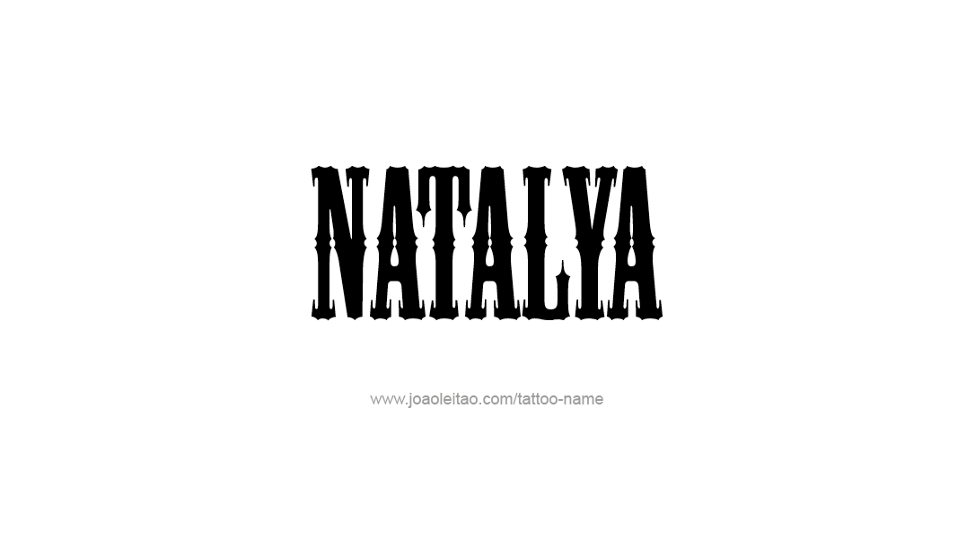 Tattoo Design Name Natalya