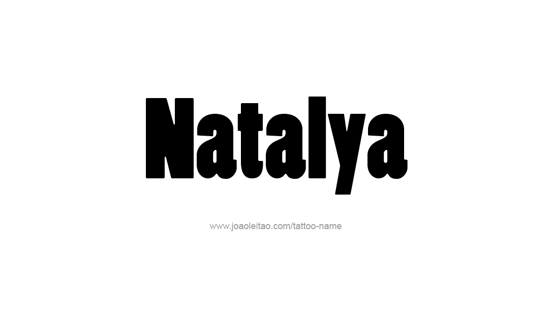 Tattoo Design Name Natalya