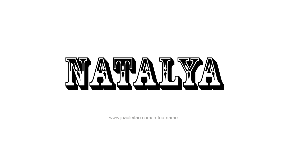 Tattoo Design Name Natalya