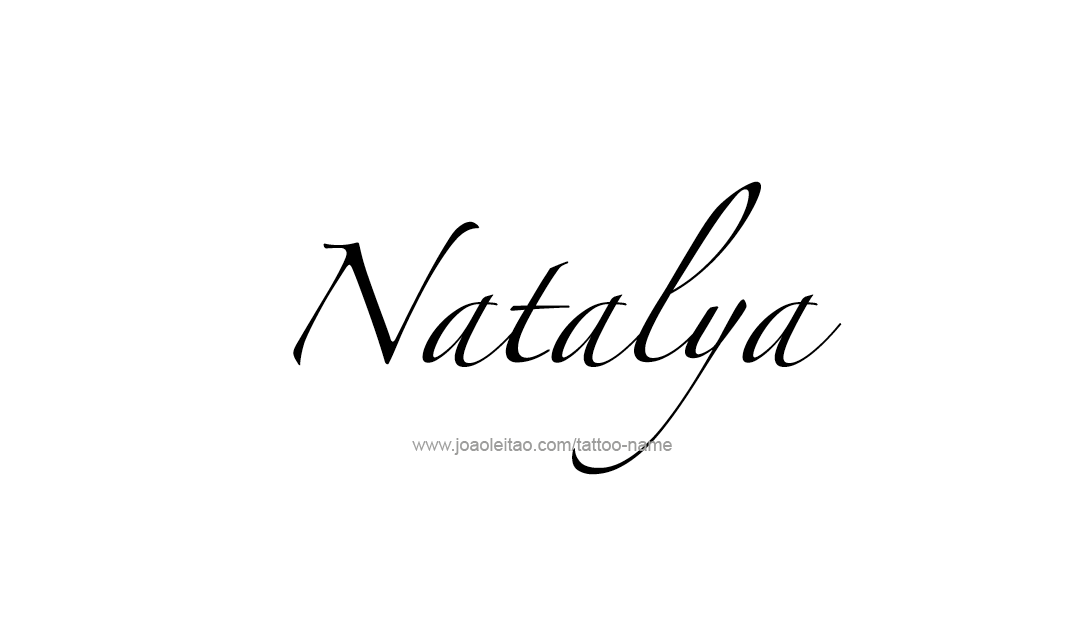 Tattoo Design Name Natalya