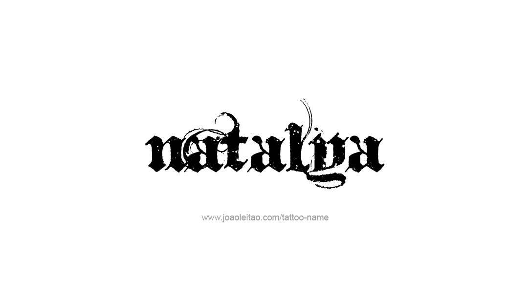 Tattoo Design Name Natalya