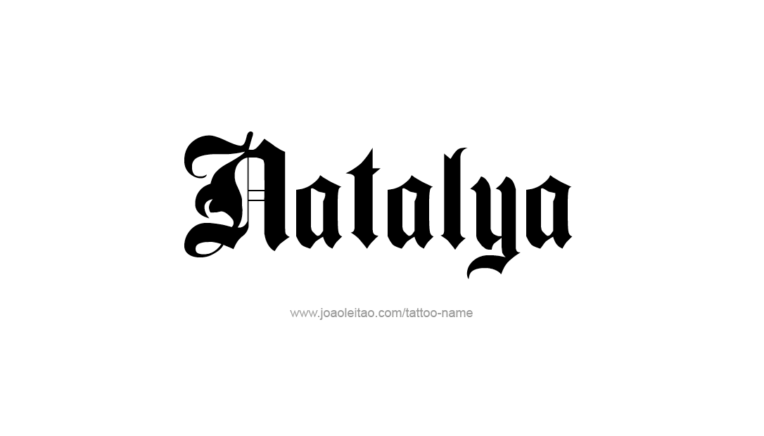 Tattoo Design Name Natalya