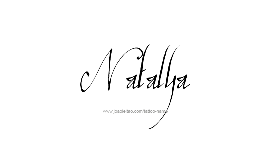 Tattoo Design Name Natalya