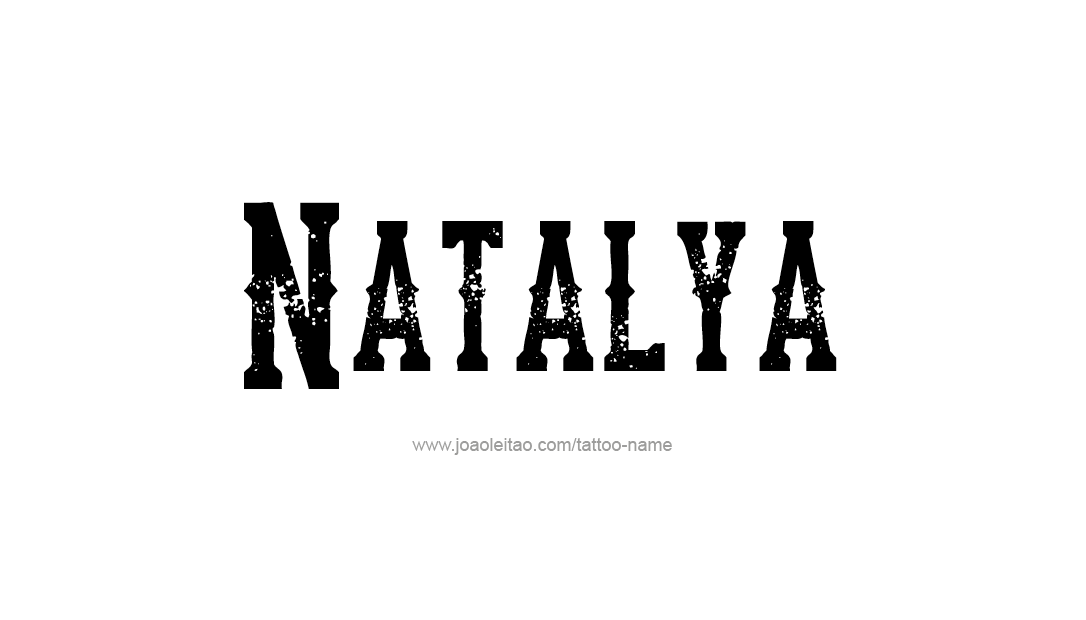 Tattoo Design Name Natalya