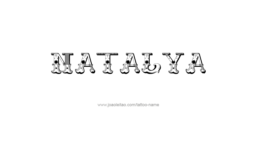 Tattoo Design Name Natalya