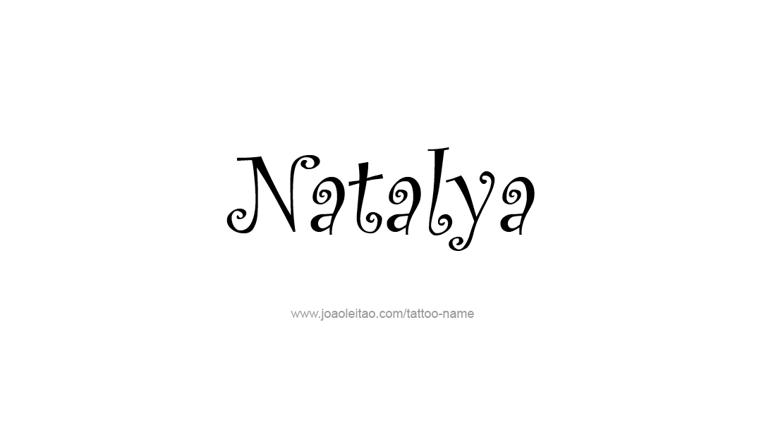 Tattoo Design Name Natalya