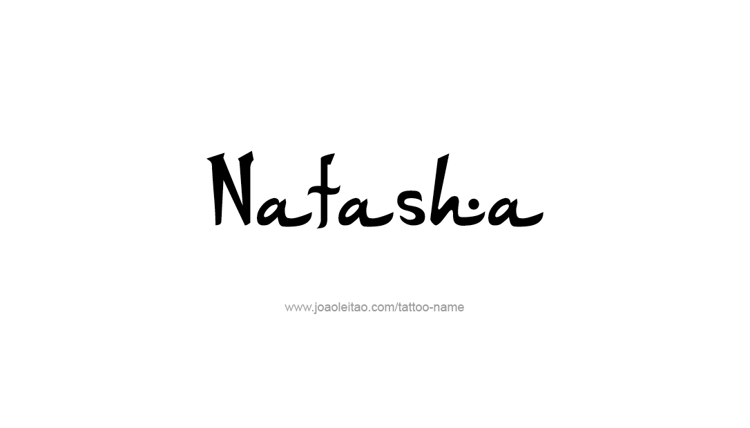 Natasha Name Tattoo