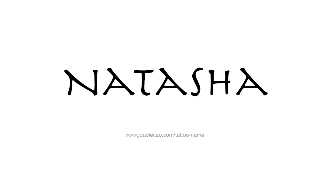 Tattoo Design Name Natasha