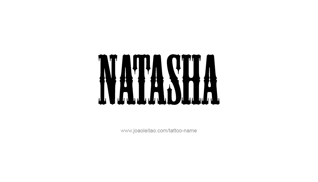 Tattoo Design Name Natasha