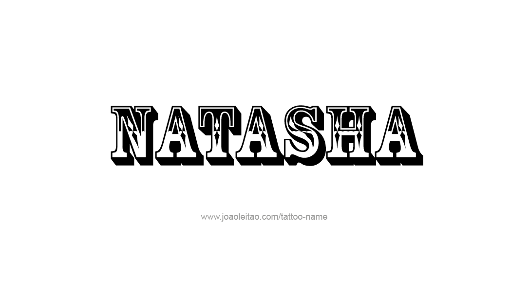 Tattoo Design Name Natasha