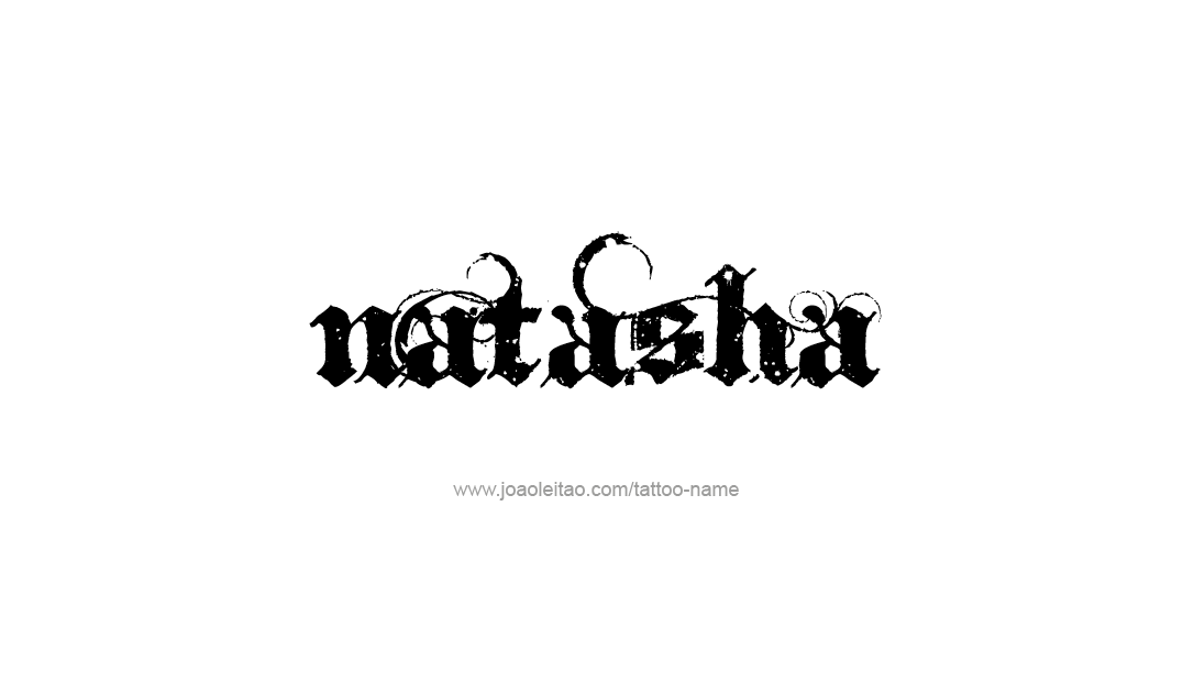 Tattoo Design Name Natasha