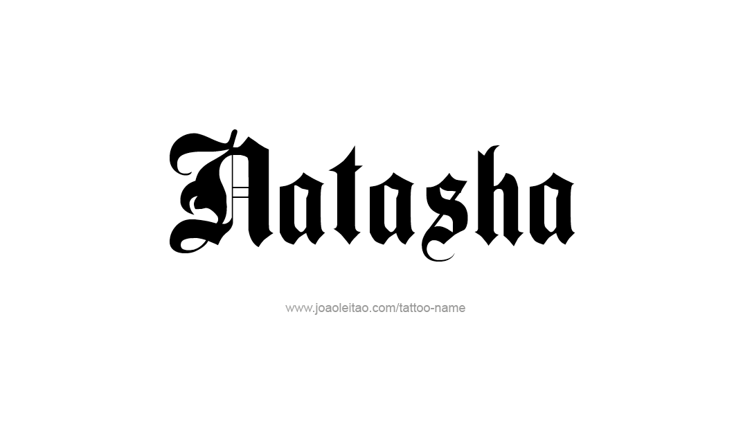 Tattoo Design Name Natasha