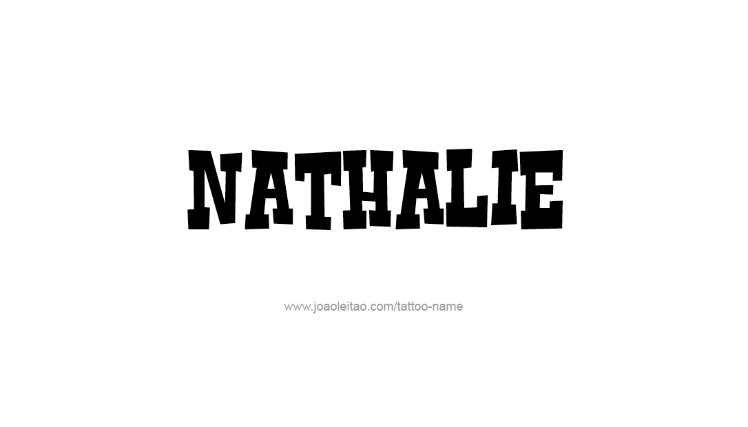 Tattoo Design Name Nathalie