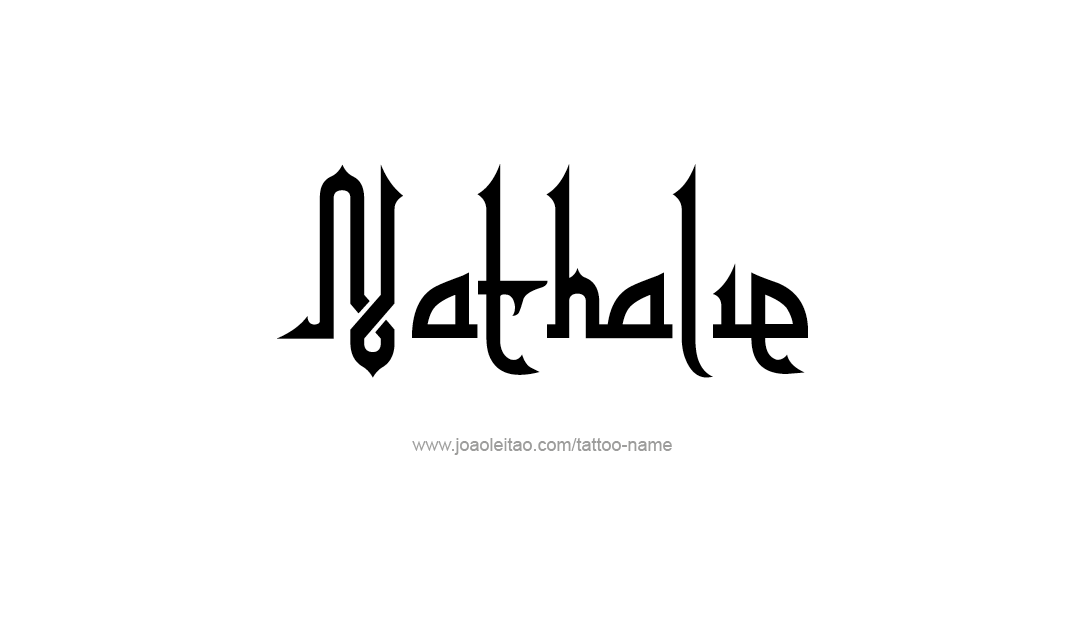 Tattoo Design Name Nathalie