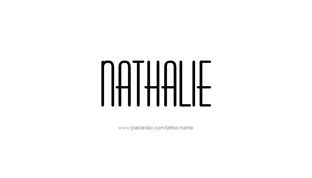 Tattoo Design Name Nathalie