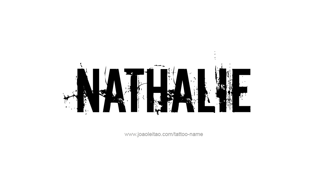 Tattoo Design Name Nathalie