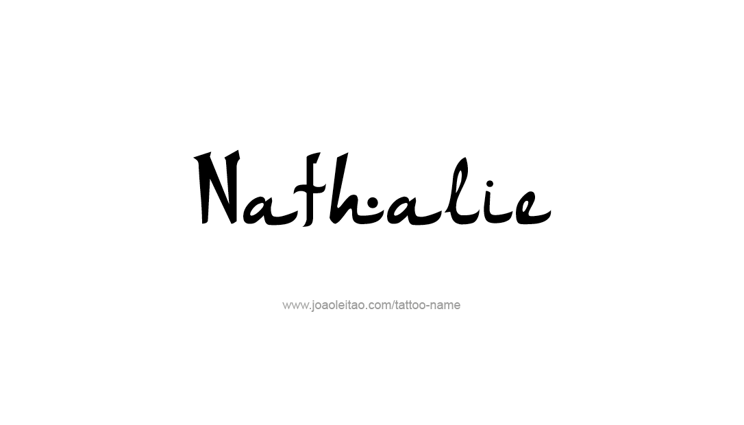 Tattoo Design Name Nathalie