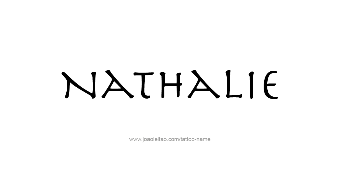 Tattoo Design Name Nathalie