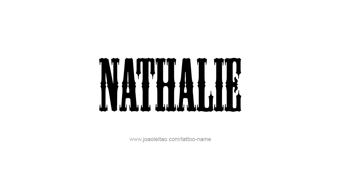 Tattoo Design Name Nathalie