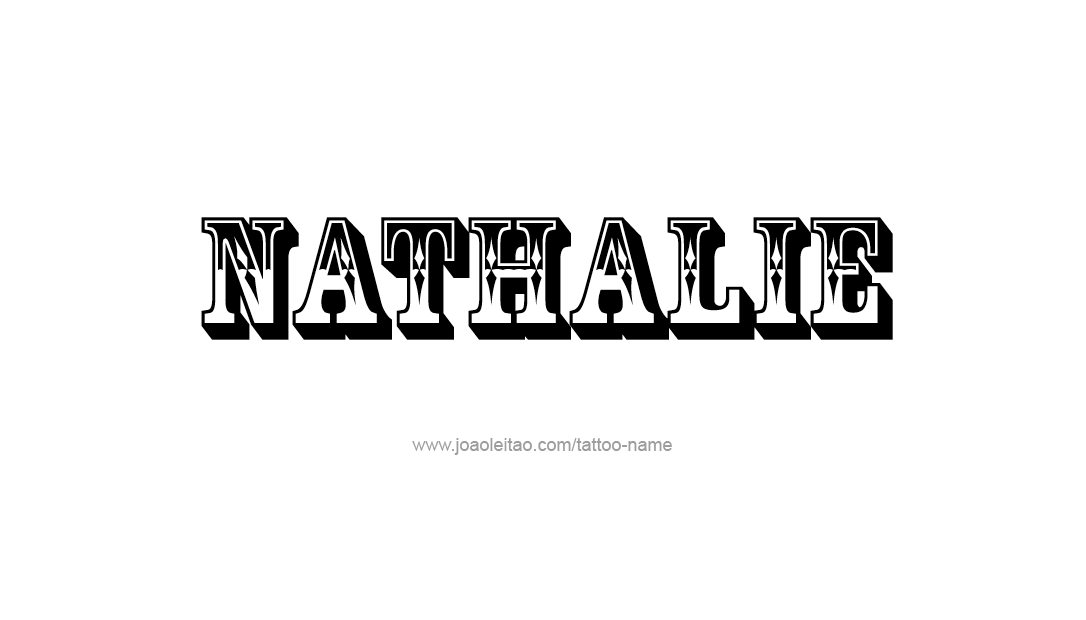 Tattoo Design Name Nathalie