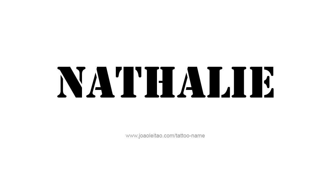 Tattoo Design Name Nathalie