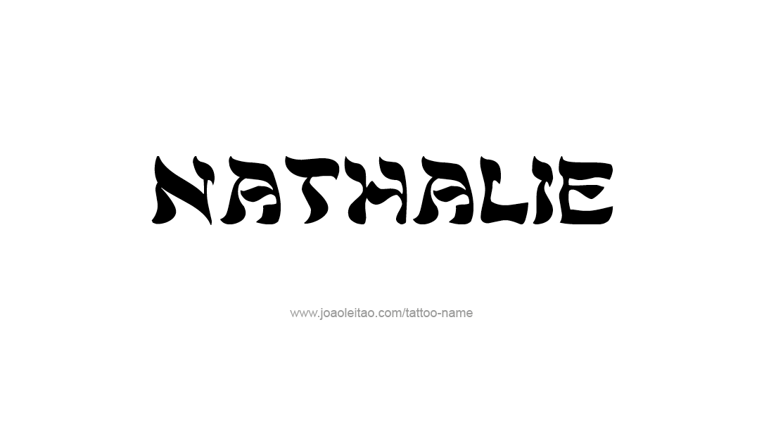 Tattoo Design Name Nathalie