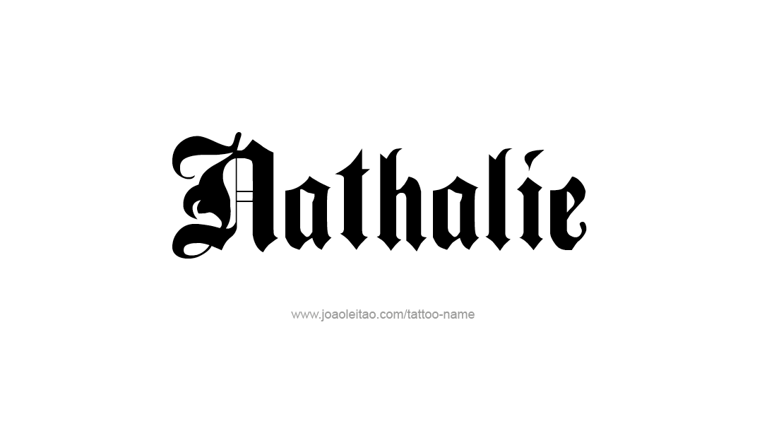 Tattoo Design Name Nathalie