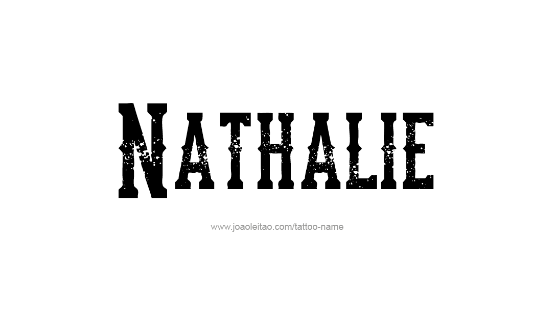 Tattoo Design Name Nathalie