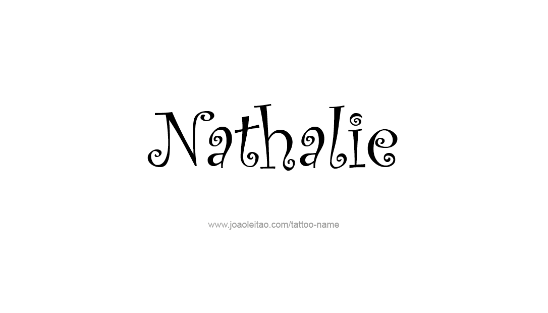 Tattoo Design Name Nathalie