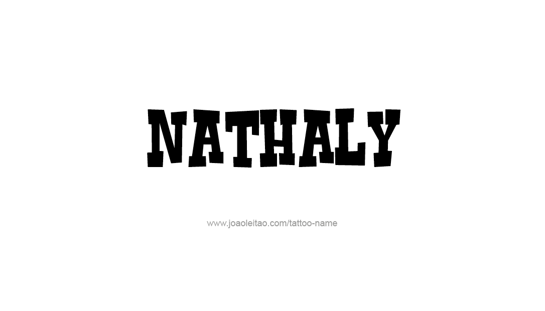 Tattoo Design Name Nathaly