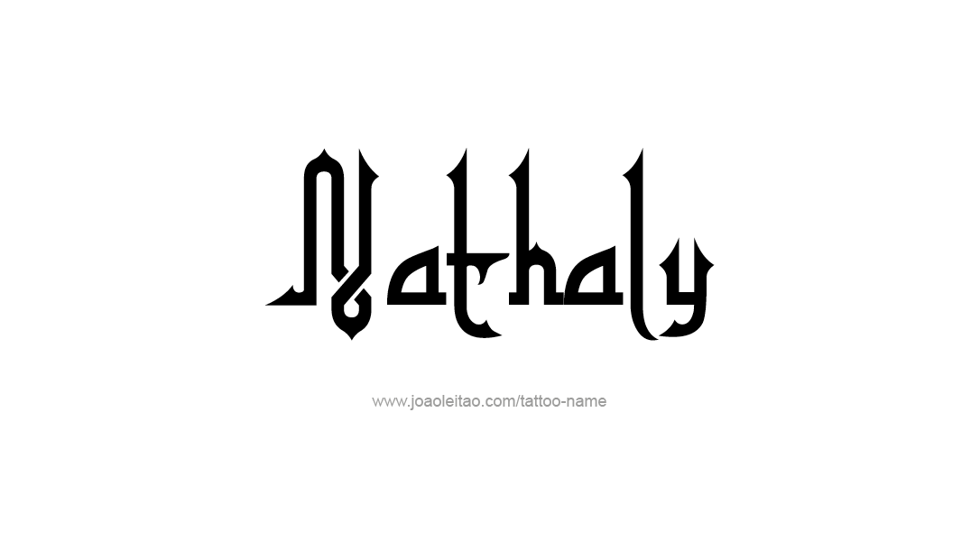 Tattoo Design Name Nathaly