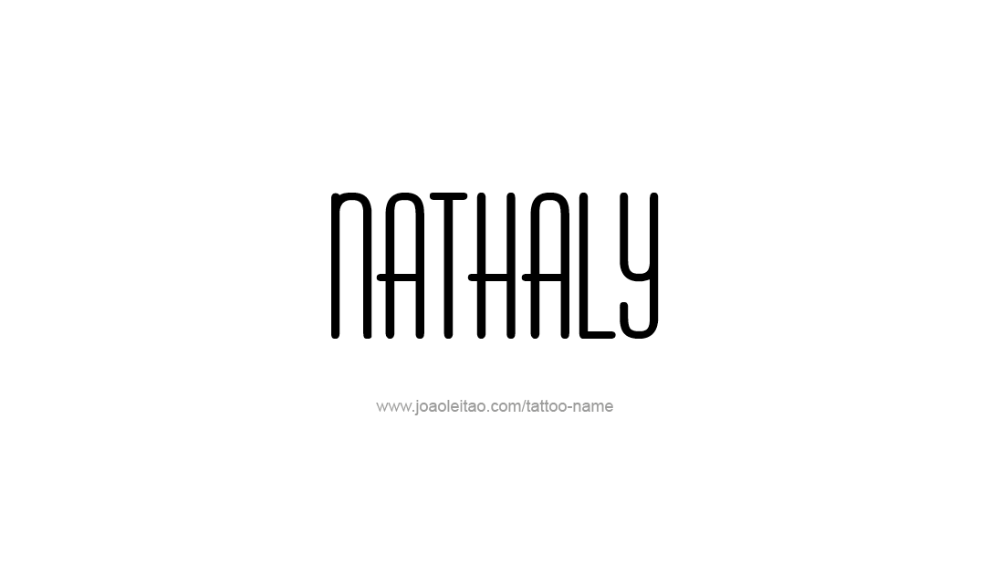 Tattoo Design Name Nathaly