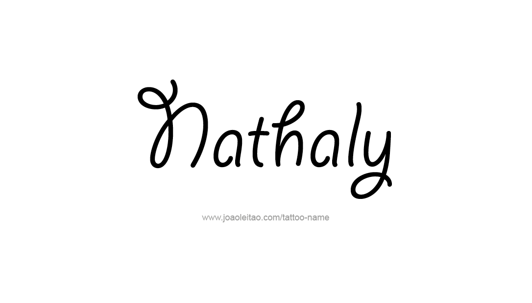 Tattoo Design Name Nathaly