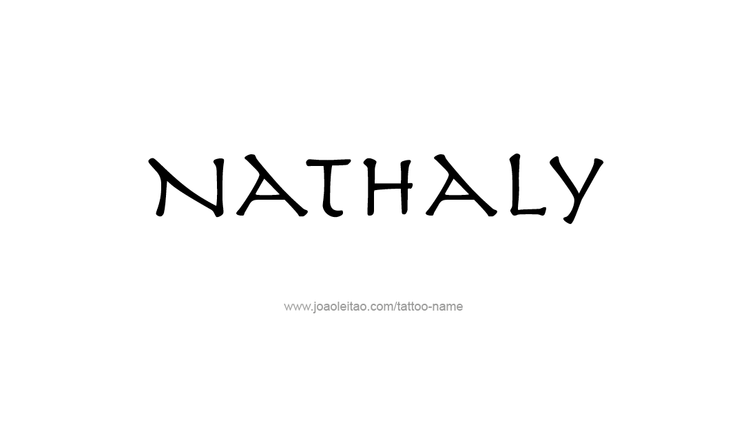 Tattoo Design Name Nathaly