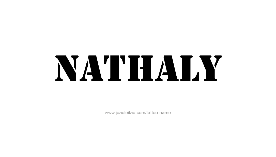 Tattoo Design Name Nathaly