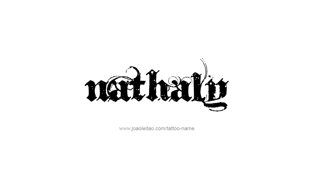 Tattoo Design Name Nathaly