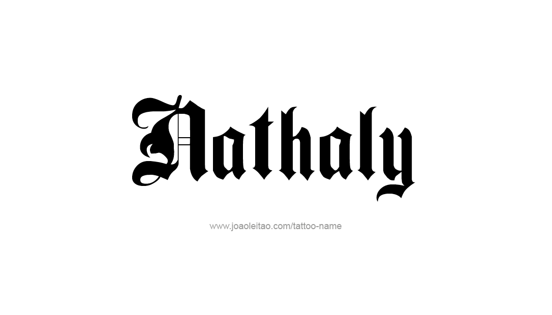 Tattoo Design Name Nathaly