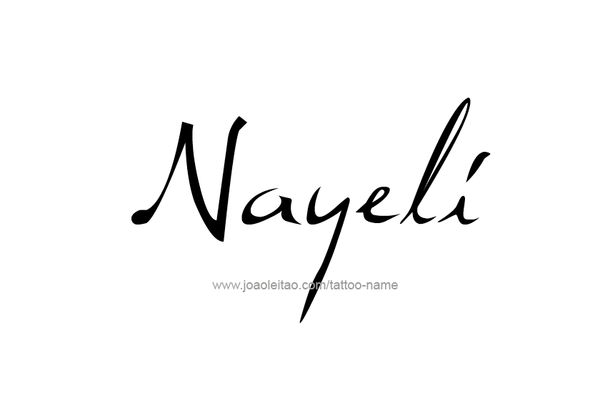 Tattoo Design Name Nayeli