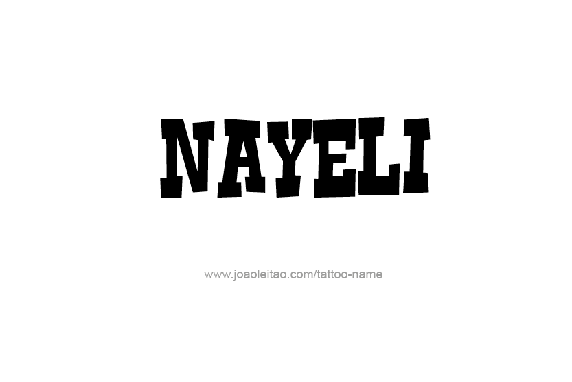 Tattoo Design Name Nayeli