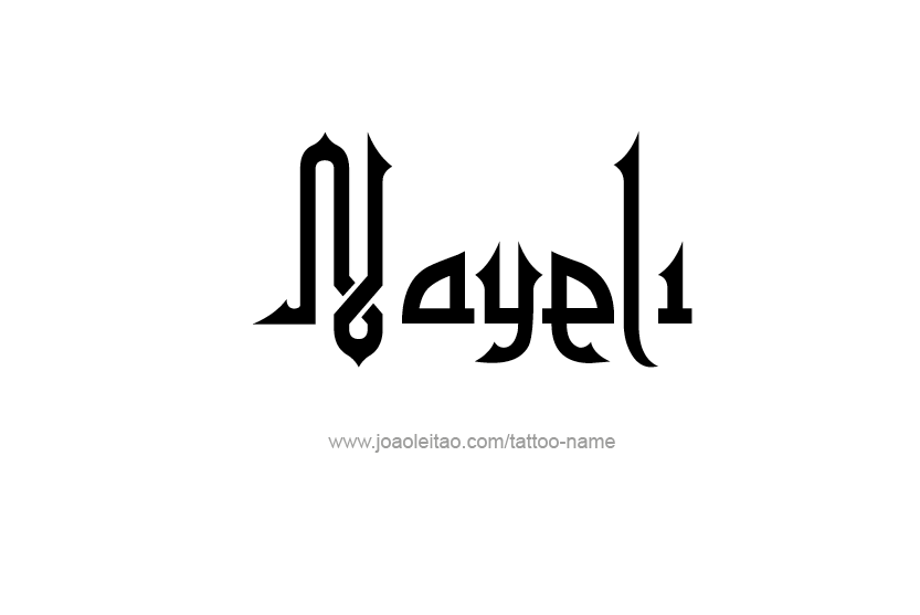 Tattoo Design Name Nayeli