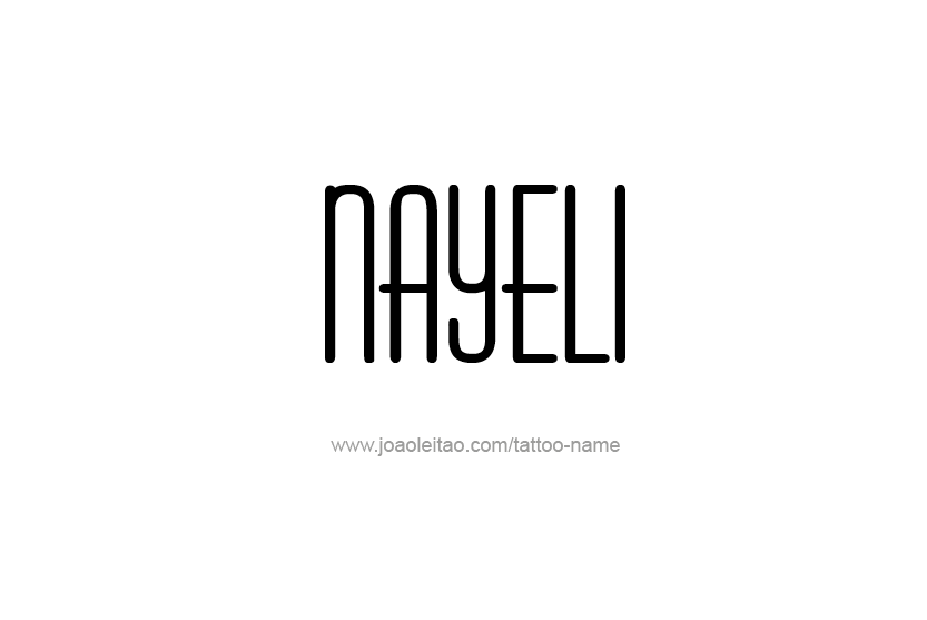 Tattoo Design Name Nayeli