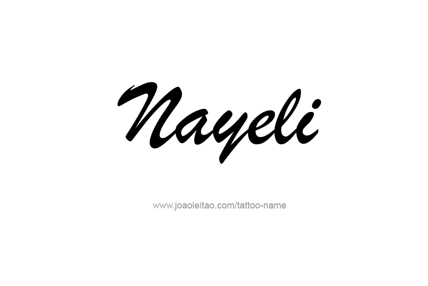 Tattoo Design Name Nayeli