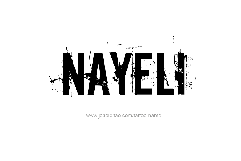 Tattoo Design Name Nayeli