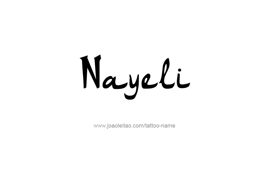 Tattoo Design Name Nayeli