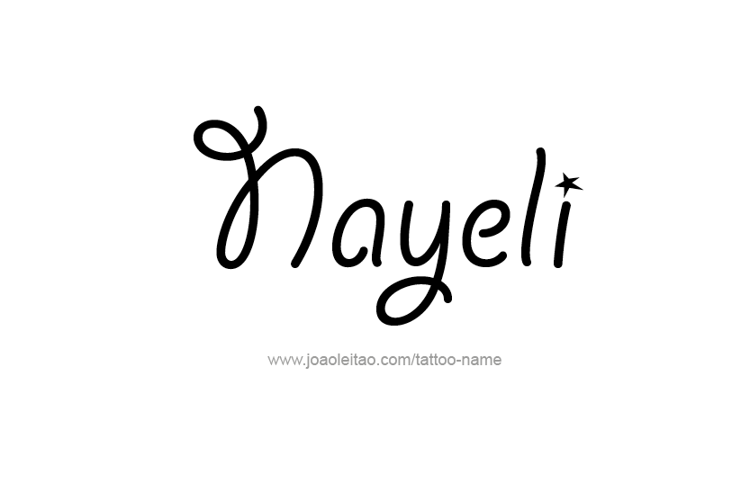 Nayeli Name Tattoo Designs