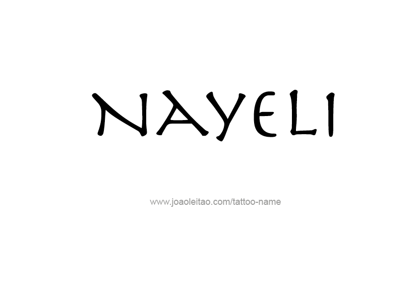 Tattoo Design Name Nayeli